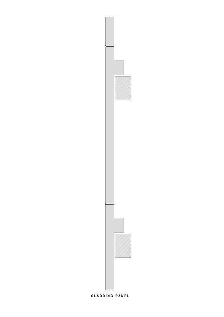Precast-Beam-Columns-Gallery-6 Technical drawing of precast cladding panel profile for architectural wall systems